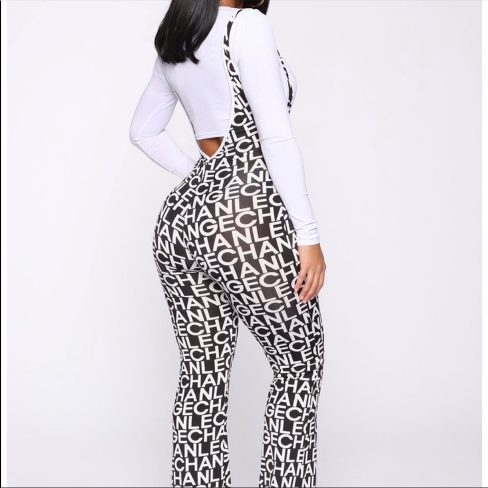 Fashion nova jumpsuit and top